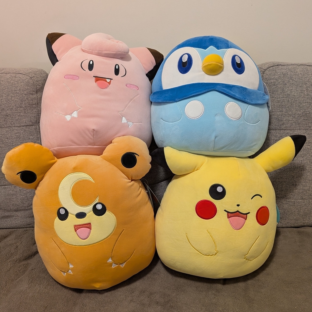Pokemon Pikachu Squishmallow Plush - Yellow